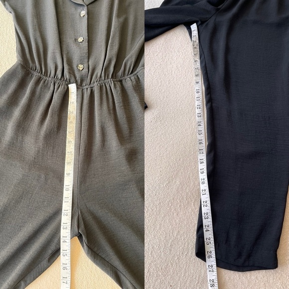 NWOT Monk & Lou Black Button-Front Jumpsuit M - Picture 9 of 11